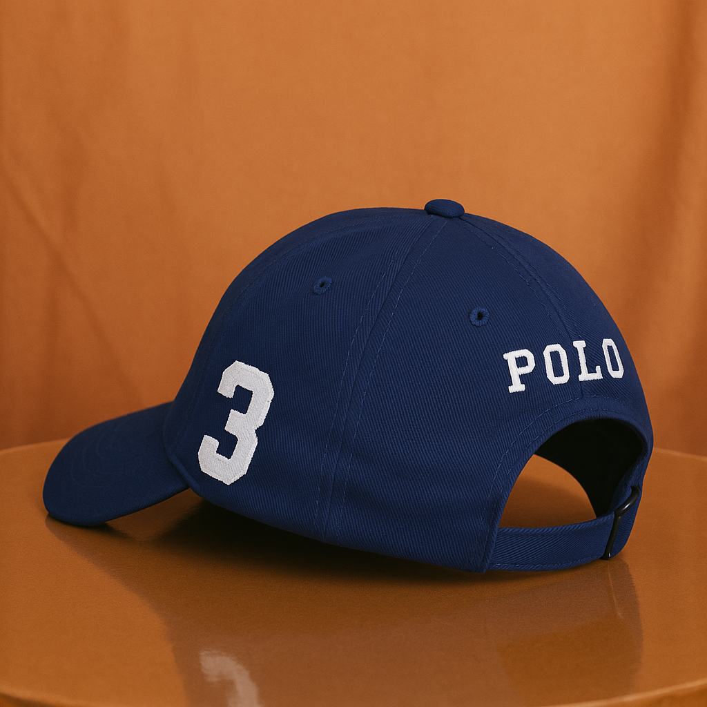 Polo Style Baseball Cap (Blue)