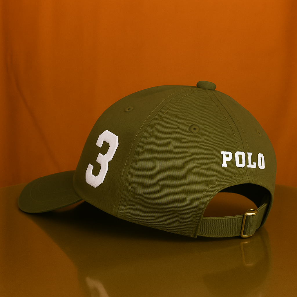 Polo Style Baseball Cap ( olive green)