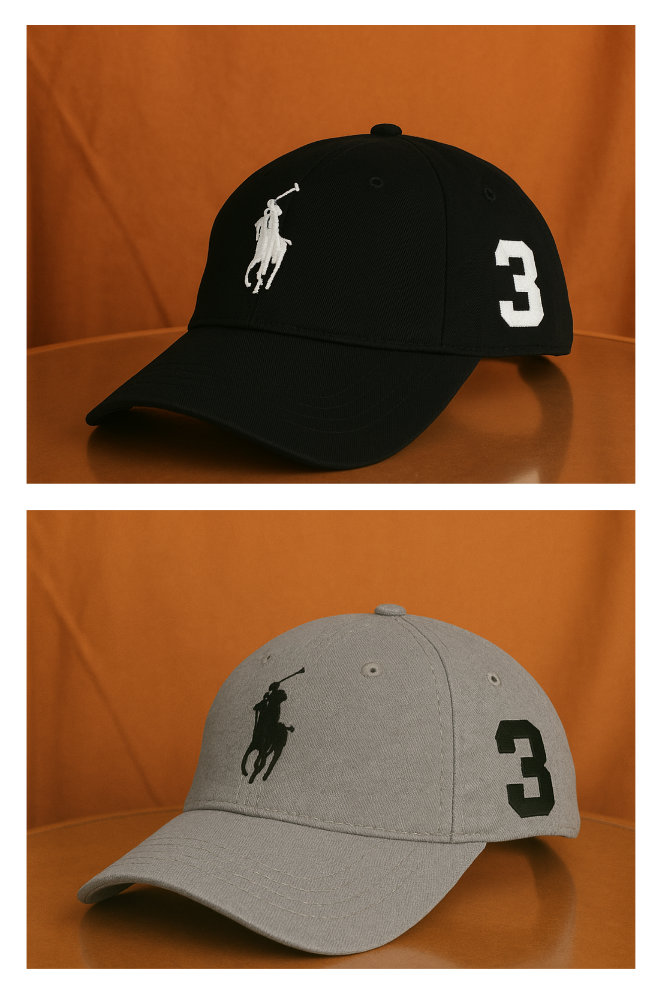 Pack of Two Polo Style Baseball Cap
