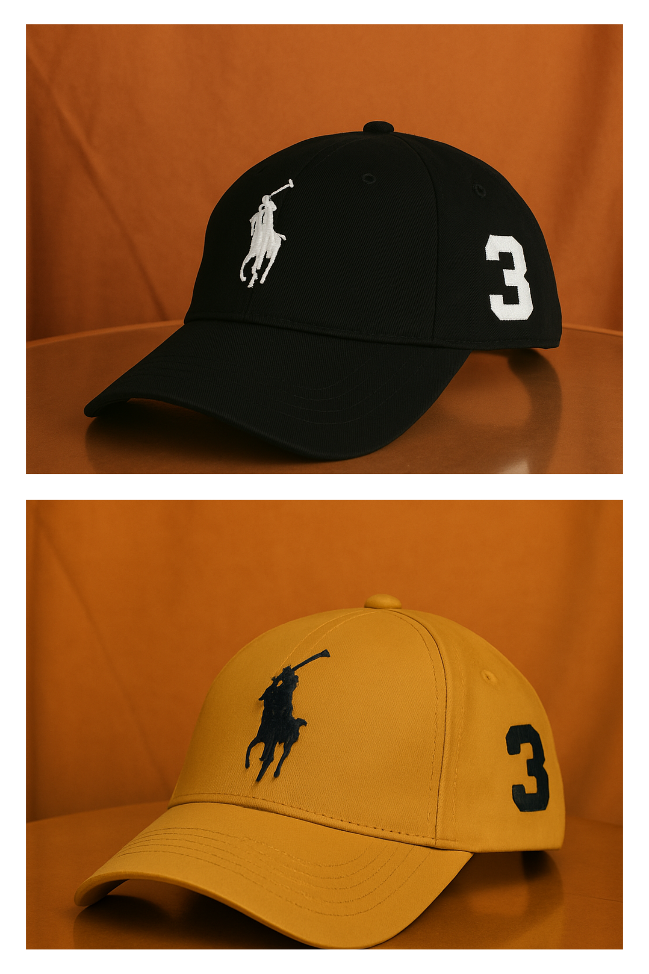 Pack of Two Polo Style Baseball Cap