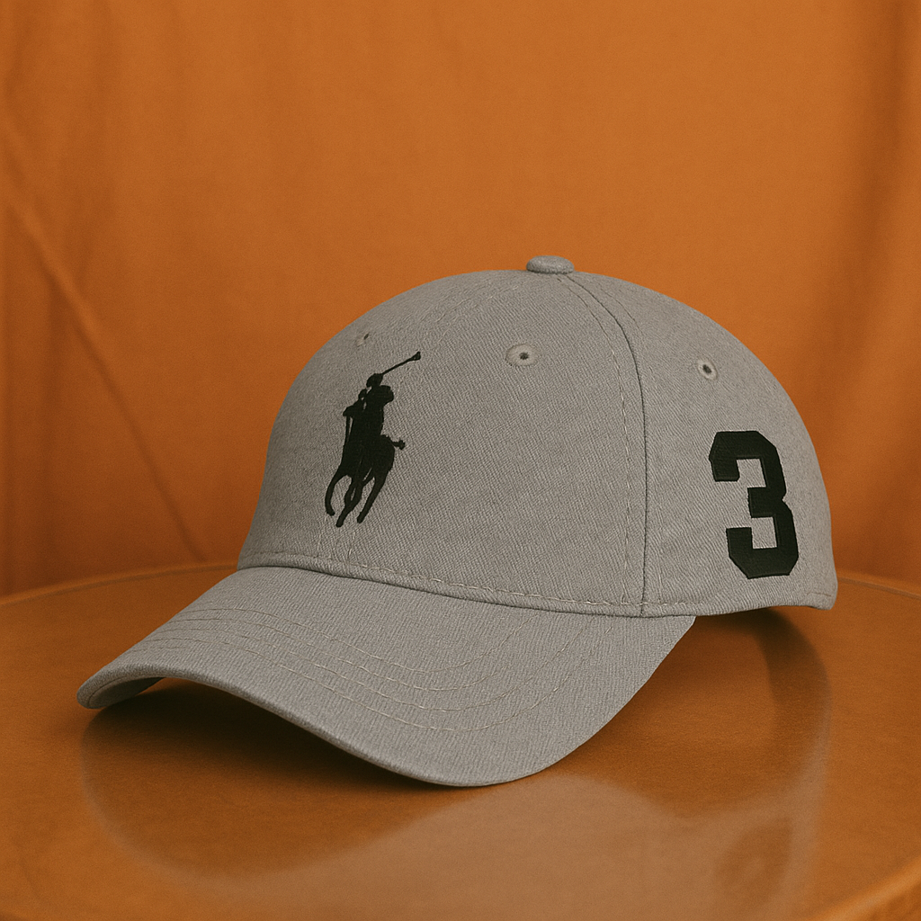 Polo Style Baseball Cap (Grey)
