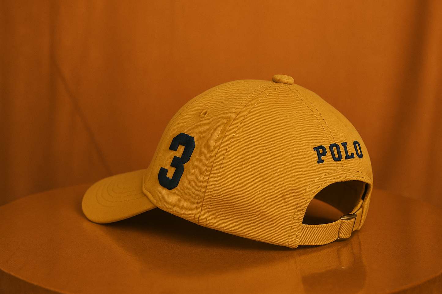 Polo Style Baseball Cap (MUSTARD)