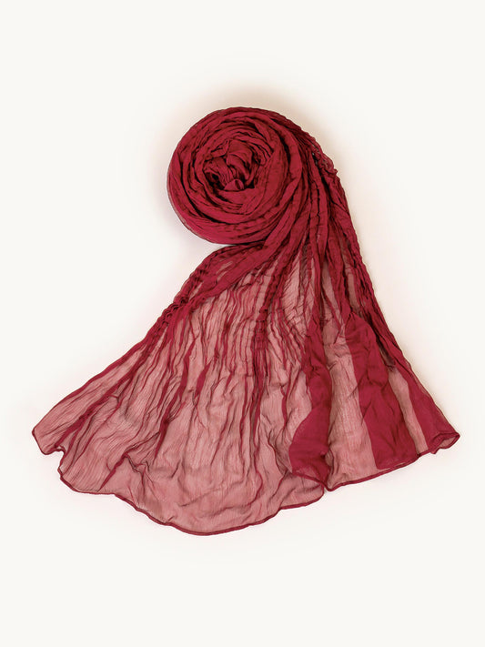 Dyed Chiffon Dupatta - Fuchsia Pink