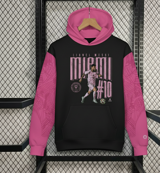 Messi -inspired Hoodie (your name your logo)