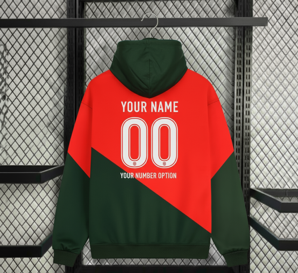Portugal-inspired Hoodie  (your name your logo)