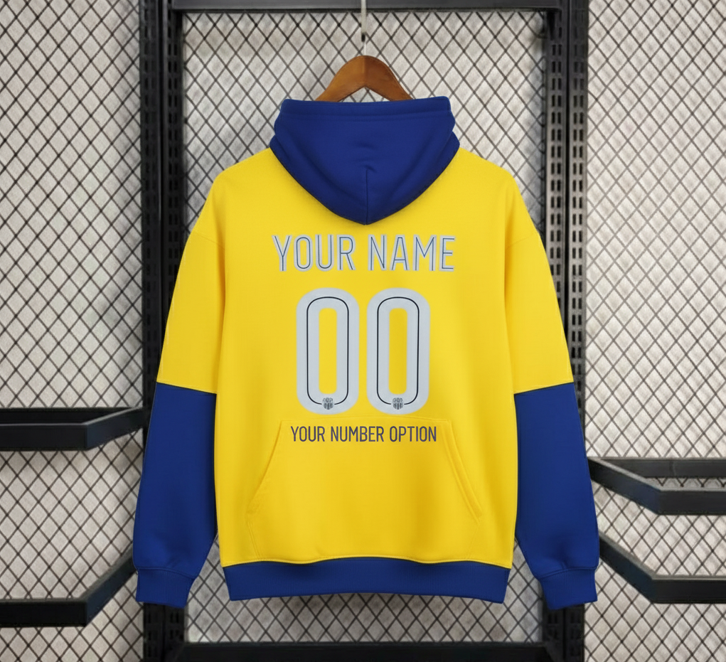Al Nasr-inspired Hoodie (your name your logo)