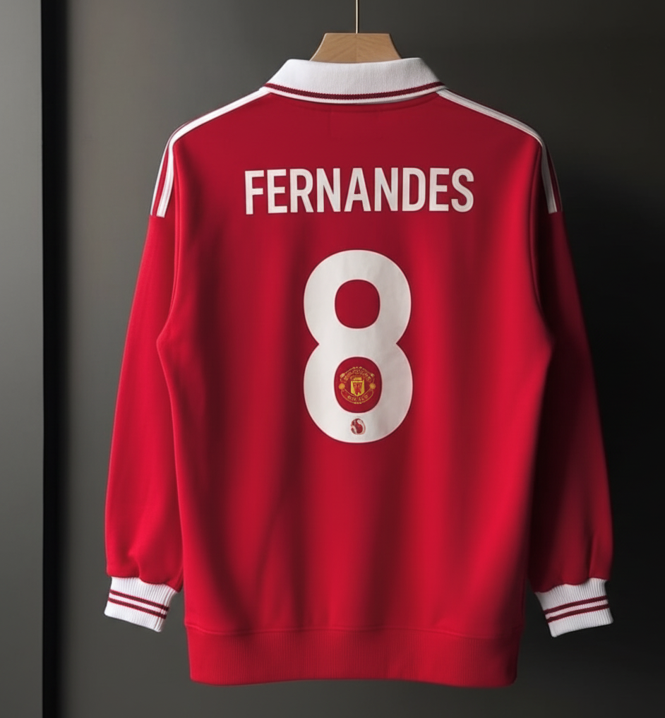 Manchester United POLO zipper SWEATSHIRT(your name your logo)