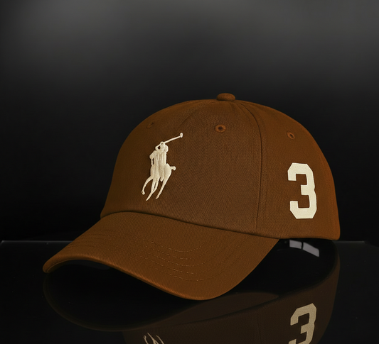 Polo Style Baseball Cap (Brown)