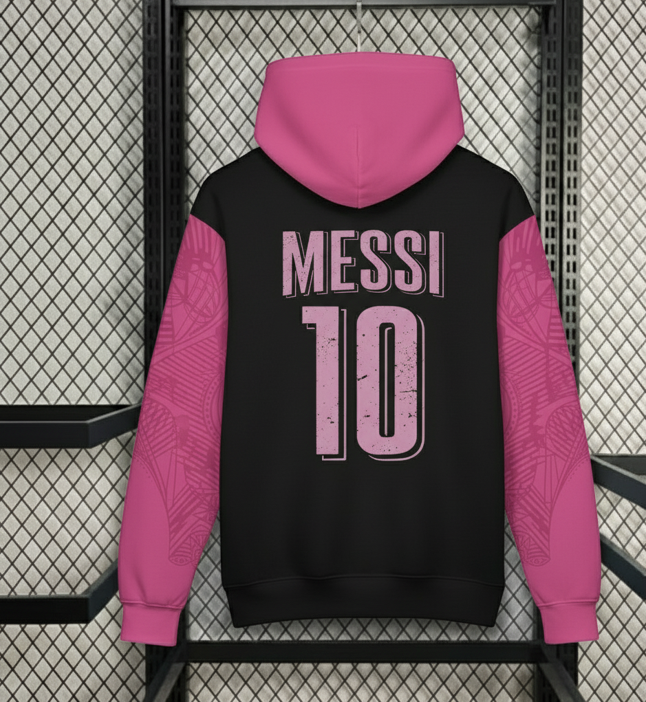 Messi -inspired Hoodie (your name your logo)