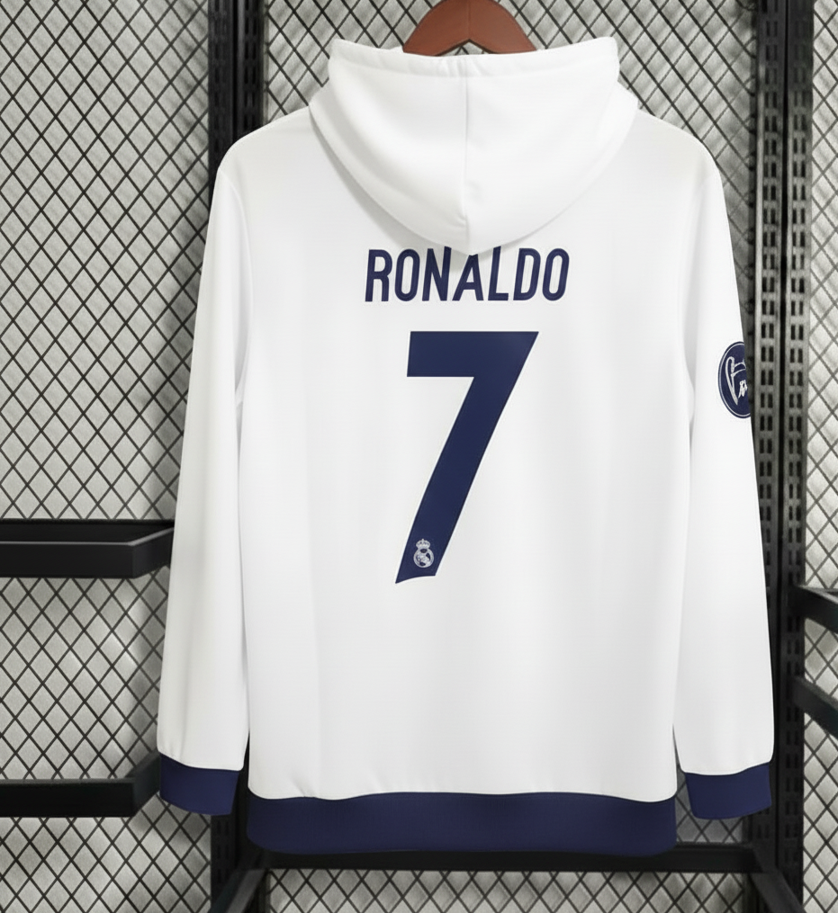 Real madrid-inspired Hoodie(your name your logo)