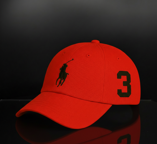 Polo Style Baseball Cap (RED)