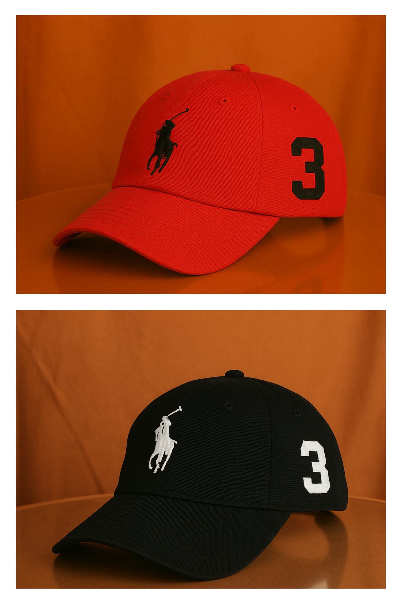 Pack of Two Polo Style Baseball Cap
