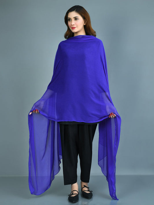 Chiffon Dupatta - Blue