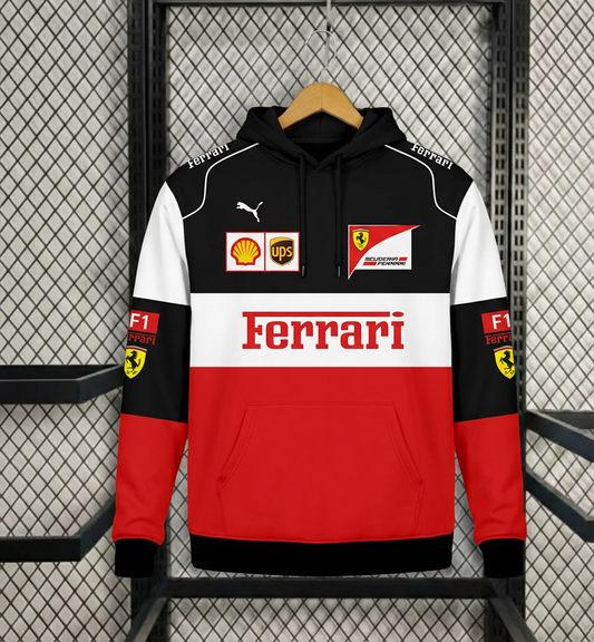 Ferrari F1 Hoodie – Exclusive Premium  & Track-Inspired Outerwear Collection