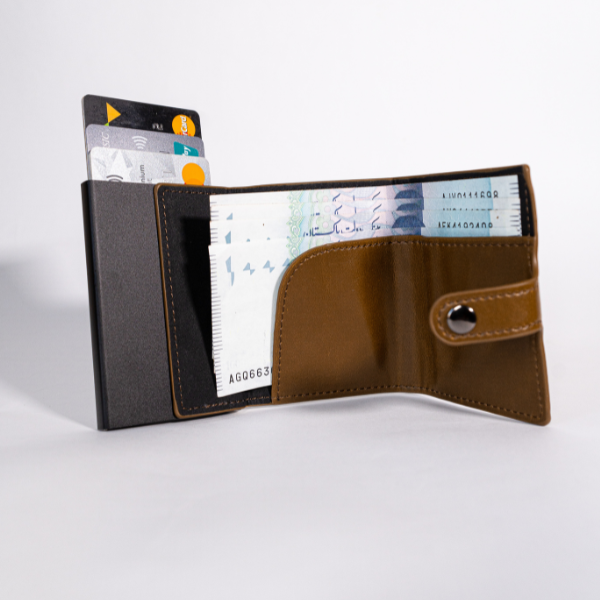 PU Leather Wallet & Pop up card holder